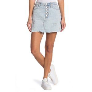 Free People Denim Mini Skirt 12